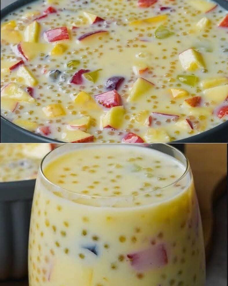 Sagu com Frutas